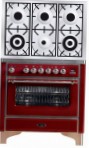 ILVE M-906D-VG Red Virtuvės viryklė