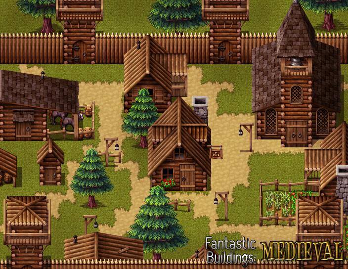 RPG Maker VX Ace - Fantastic Buildings: Medieval Steam CD Key USD 6.54