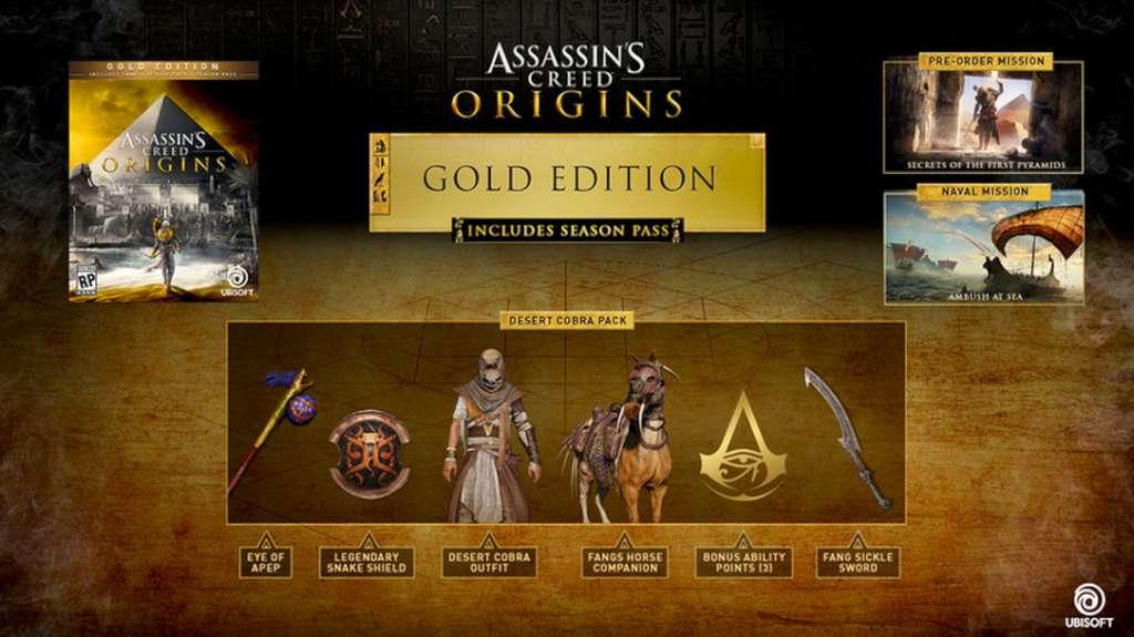 Assassin's Creed: Origins Gold Edition US Ubisoft Connect CD Key USD 23.73