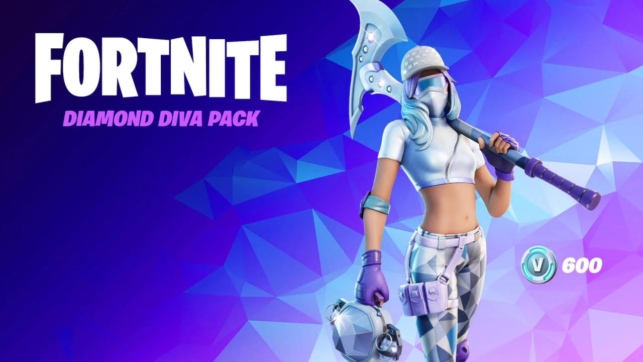 Fortnite - The Diamond Diva Pack DLC EU XBOX One / Xbox Series X|S CD Key USD 260.13
