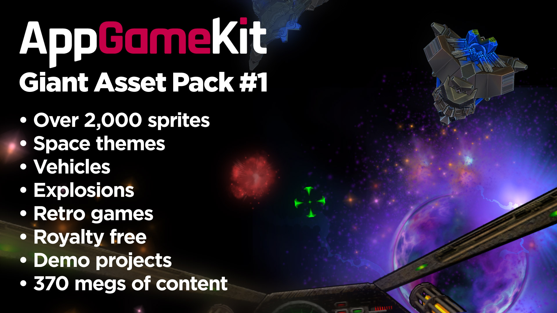AppGameKit Classic - Giant Asset Pack 1 DLC EU Steam CD Key USD 2.18