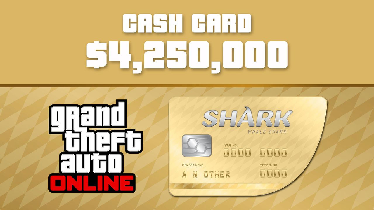 Grand Theft Auto Online - $4,250,000 The Whale Shark Cash Card PC Activation Code USD 18.11