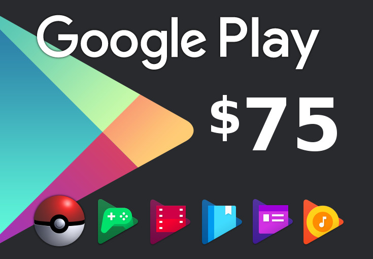 Google Play $75 US Gift Card USD 79.45