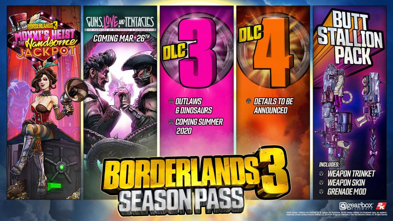 Borderlands 3 - Season Pass DLC EMEA Steam CD Key USD 24.85