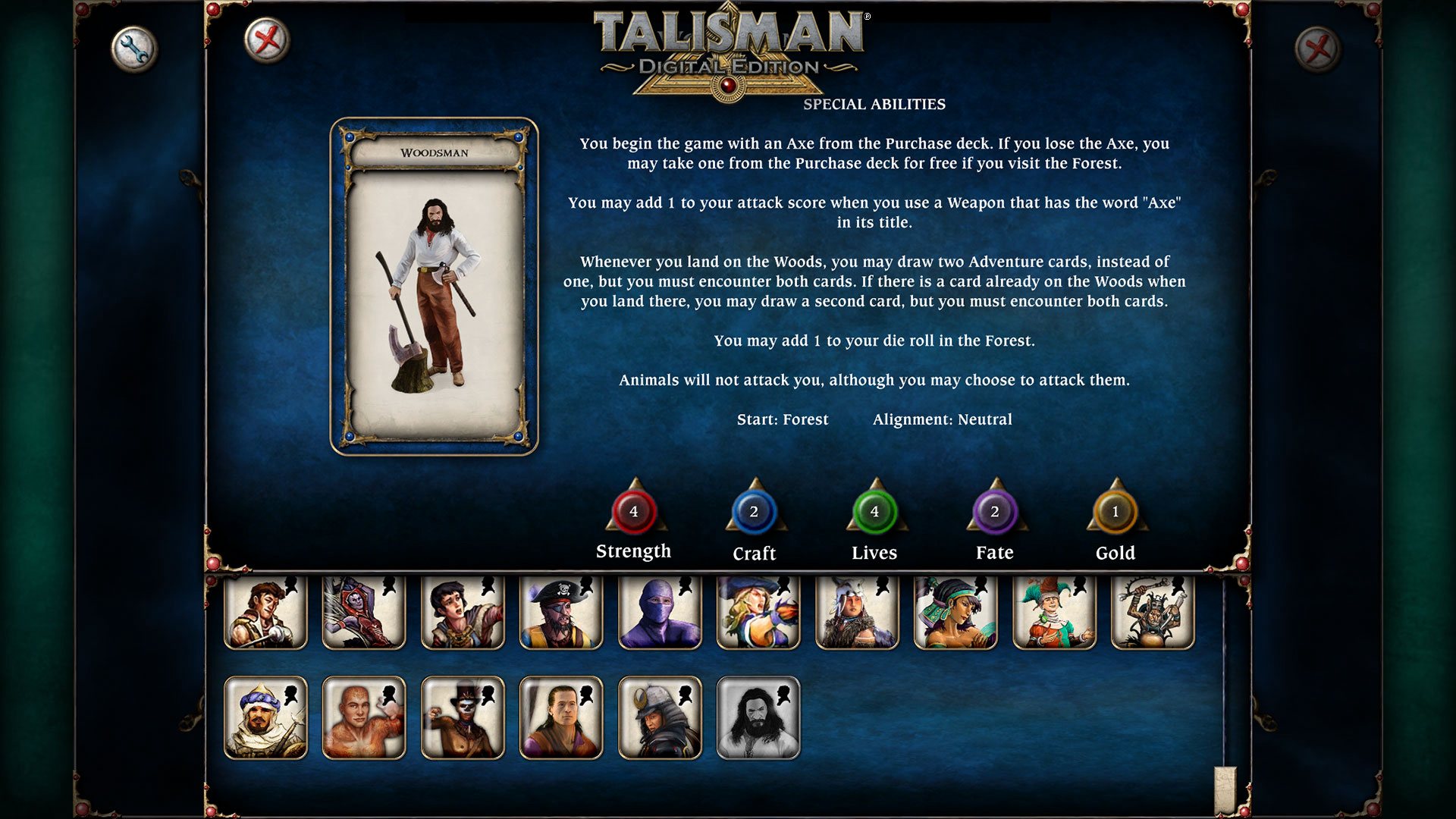 Talisman - Character Pack #17 - Woodsman DLC Steam CD Key USD 1.14