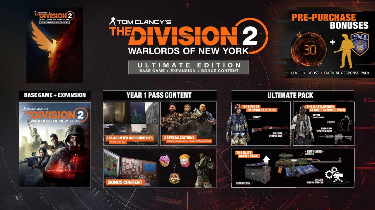 Tom Clancy’s The Division 2 Warlords of New York Ultimate Edition EMEA Ubisoft Connect CD Key USD 25.68