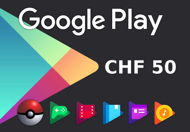 Google Play CHF 50 CH Gift Card USD 67.27