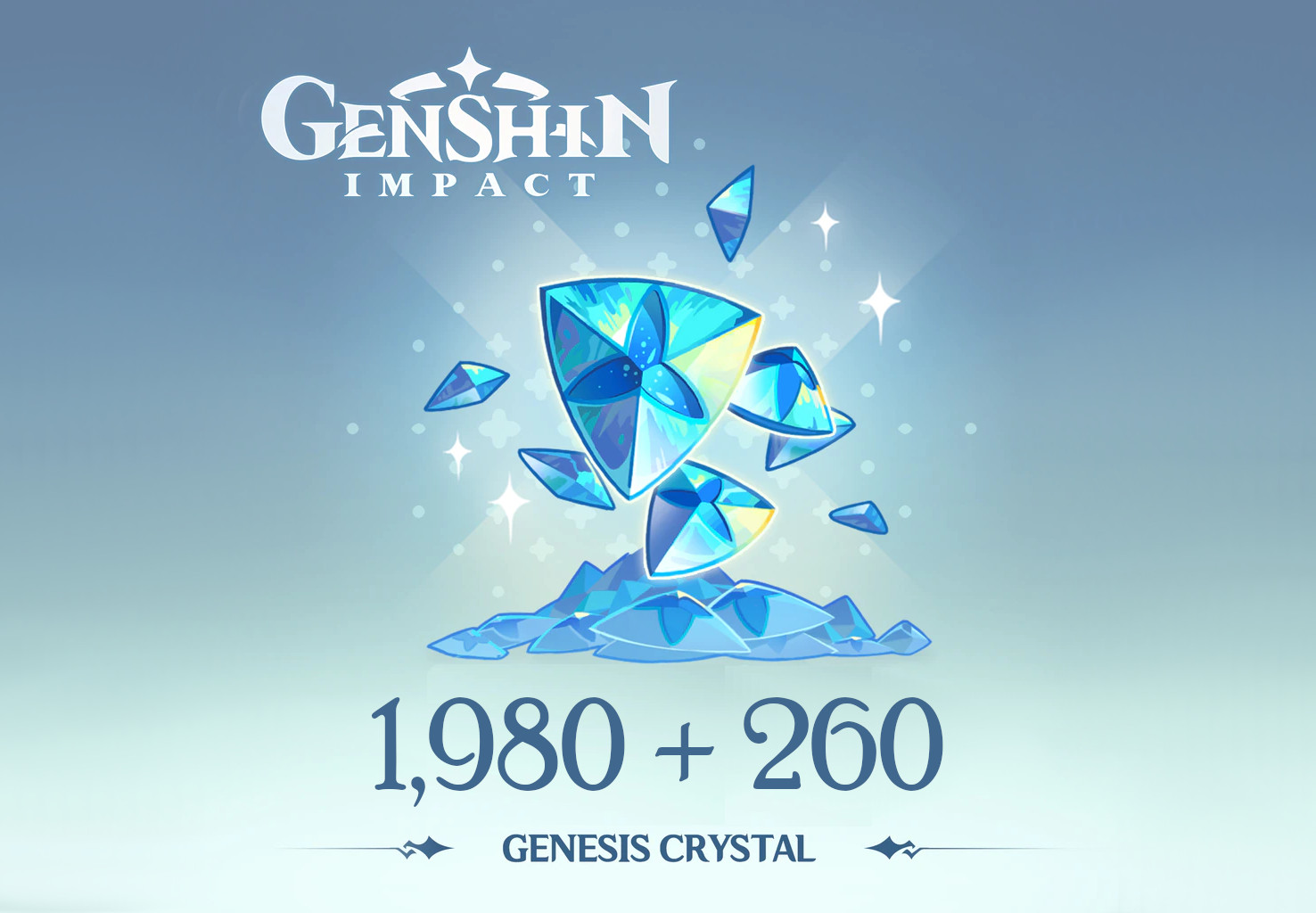 Genshin Impact - 1,980 + 260 Genesis Crystals Reidos Voucher USD 33.9