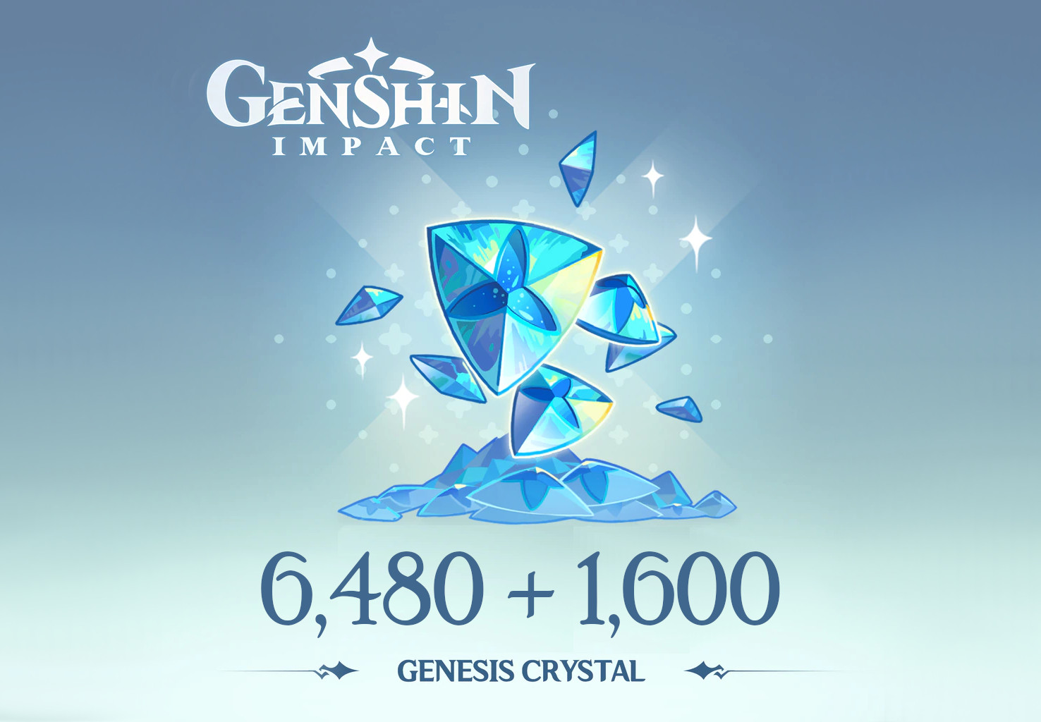 Genshin Impact - 6,480 + 1,600 Genesis Crystals Reidos Voucher USD 107.29