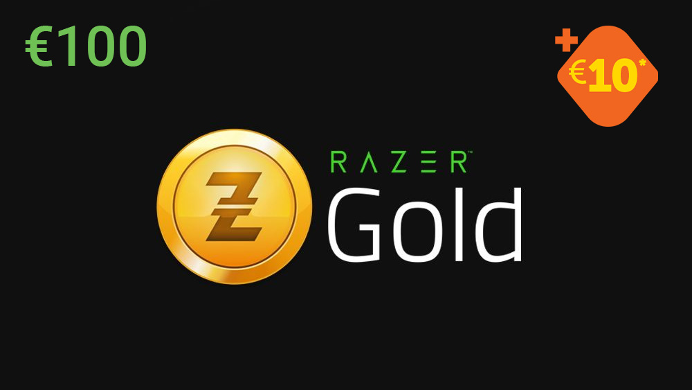 RAZER GOLD €100 + €10 BONUS EU USD 112.98